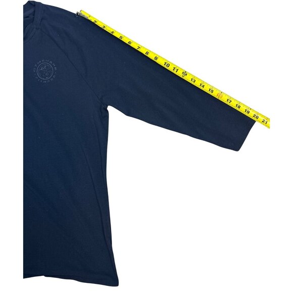 Gymshark Legacy Henley Men’s L Shirt Black 3/4 sleeve Athletic Casual Top - Picture 13 of 13